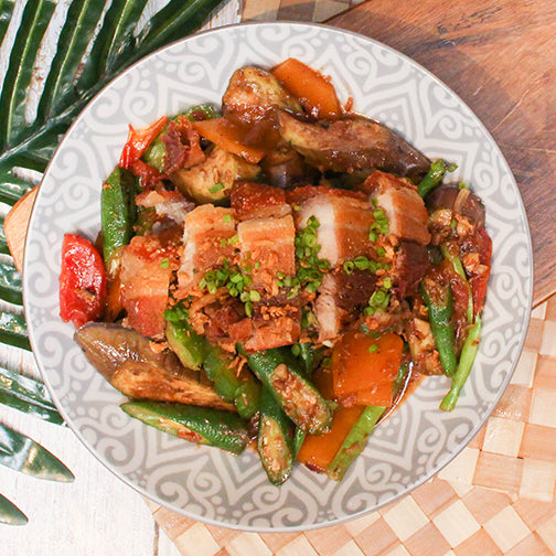 Pinakbet with Lechon Kawali
