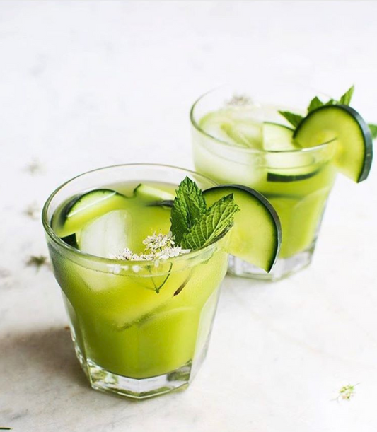 Pineapple with Cucumber Juice