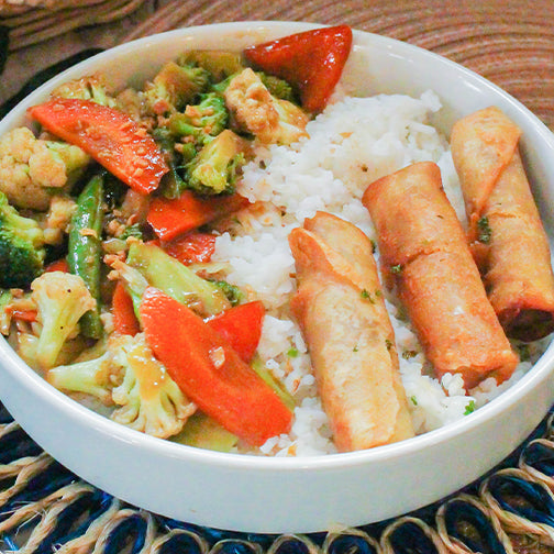 Lumpiang Shanghai Rice Bowl