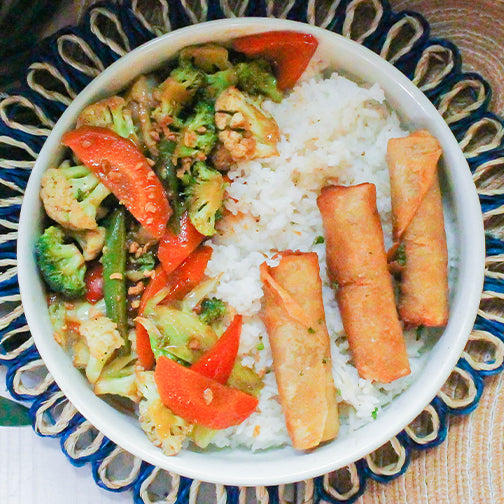 Lumpiang Shanghai Rice Bowl