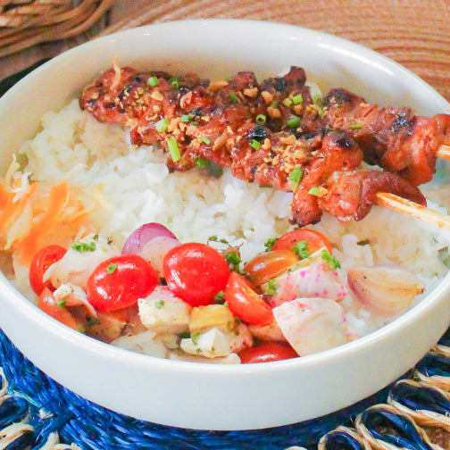 Pork BBQ Rice Bowl